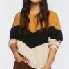 Colorblock Chevron Sweater