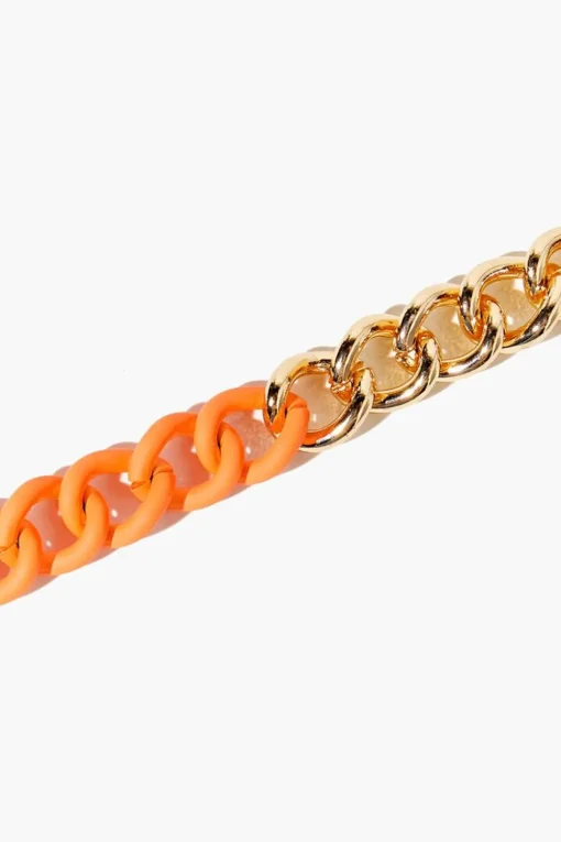 Colorblock Chunky Chain Bracelet