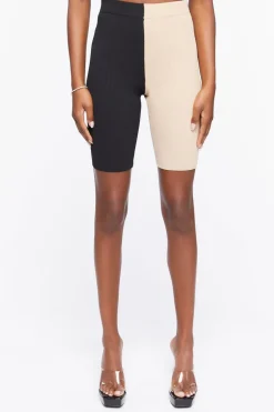 Colorblock High-Rise Biker Shorts