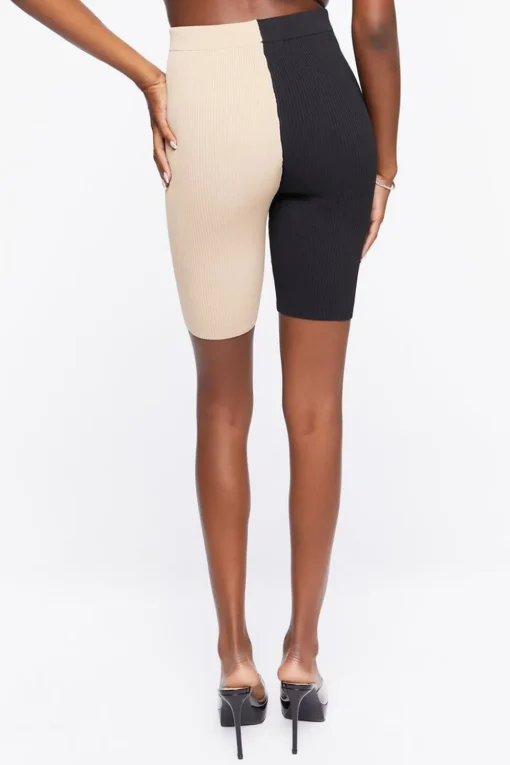 Colorblock High-Rise Biker Shorts