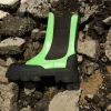Colorblock Lug-Sole Booties