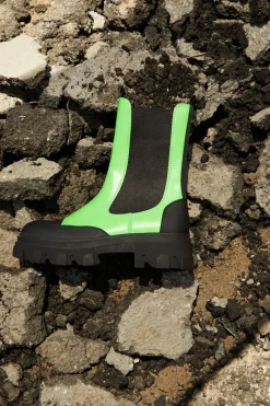 Colorblock Lug-Sole Booties