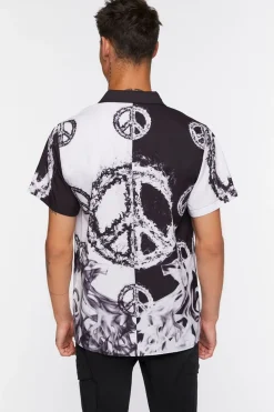 Colorblock Peace Sign Shirt