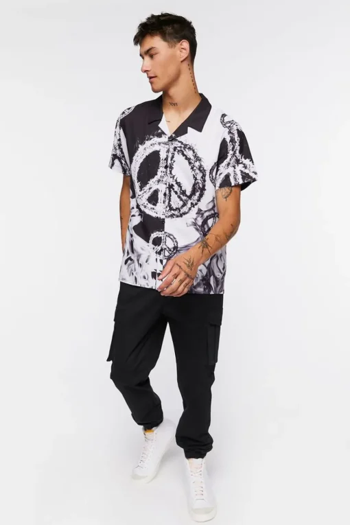 Colorblock Peace Sign Shirt