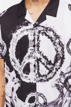 Colorblock Peace Sign Shirt