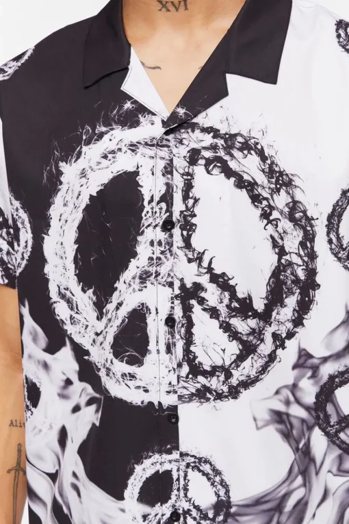 Colorblock Peace Sign Shirt