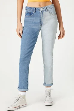 Colorblock Skinny Jeans