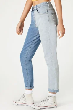 Colorblock Skinny Jeans