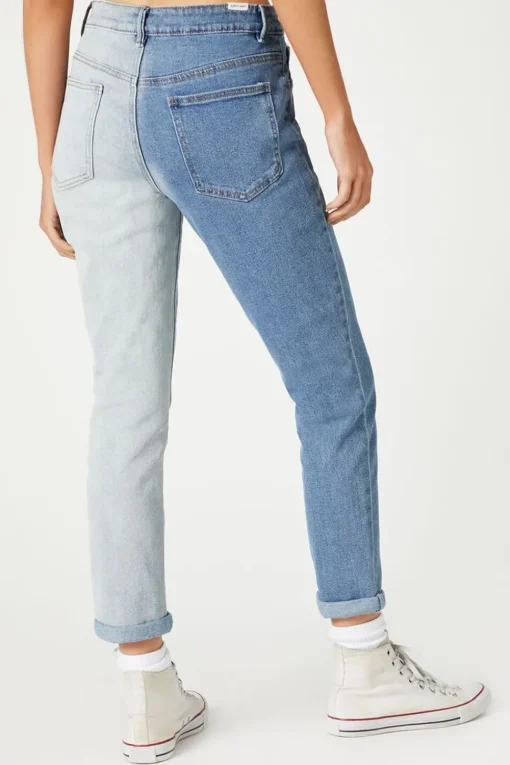 Colorblock Skinny Jeans