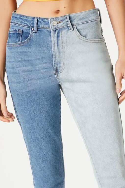 Colorblock Skinny Jeans