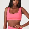 Contrast-Seam Sports Bra
