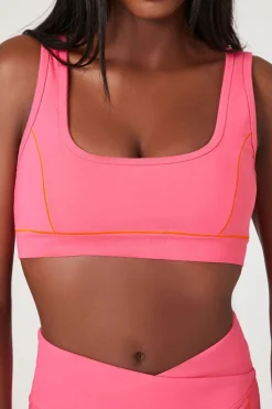 Contrast-Seam Sports Bra