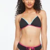Contrast-Trim Hipster Bikini Bottoms