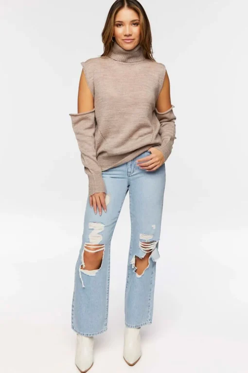 Convertible Open-Shoulder Sweater