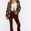 Corduroy Belted Flare Pants