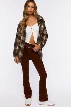 Corduroy Belted Flare Pants
