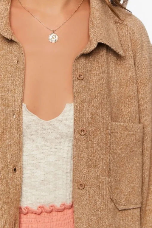 Corduroy Dolphin-Hem Shacket