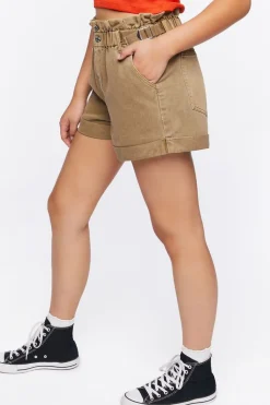 Corduroy Paperbag Shorts