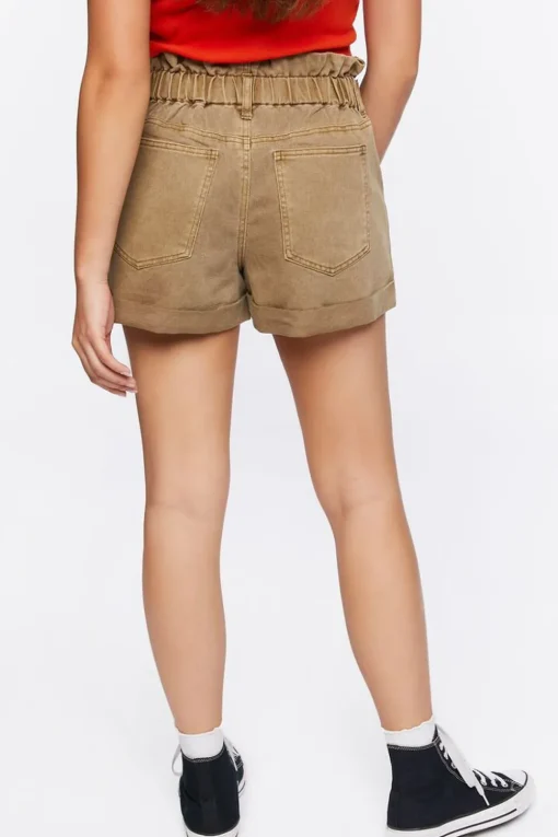 Corduroy Paperbag Shorts