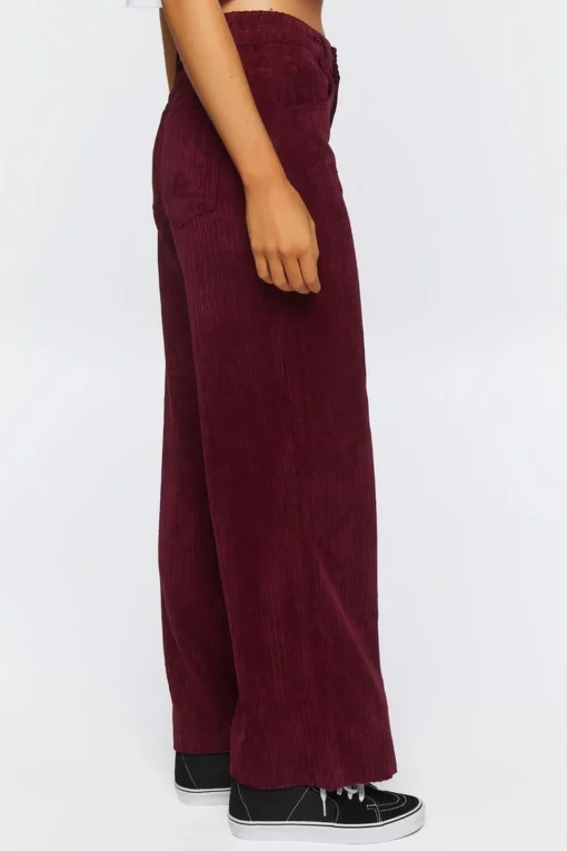Corduroy Wide-Leg Pants
