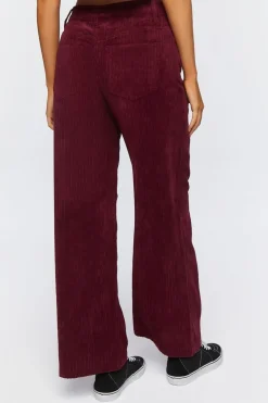 Corduroy Wide-Leg Pants