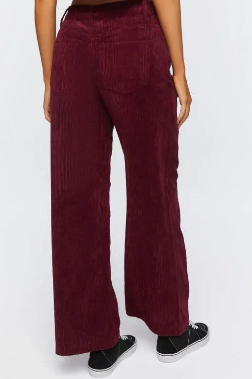 Corduroy Wide-Leg Pants