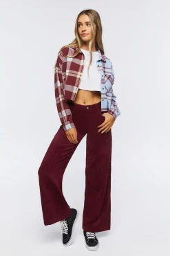 Corduroy Wide-Leg Pants