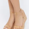 Cork Open-Toe Wedges