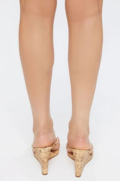 Cork Thong Wedges