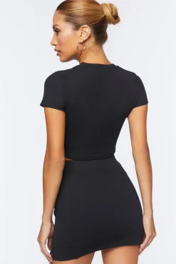 Corset Crop Top & Mini Skirt Set