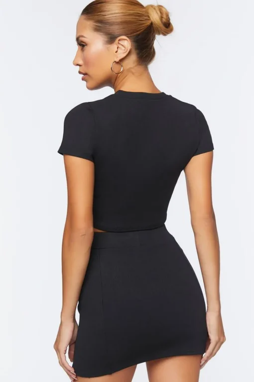 Corset Crop Top & Mini Skirt Set