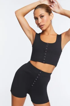 Corset Crop Top & Shorts Set