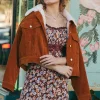 Cotton Faux Shearling Jacket
