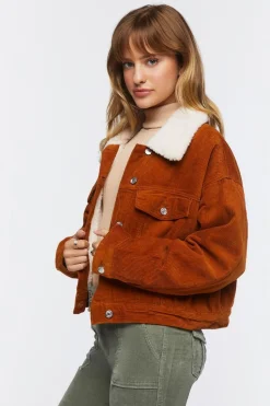 Cotton Faux Shearling Jacket