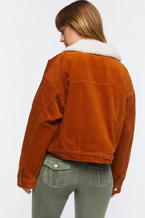 Cotton Faux Shearling Jacket