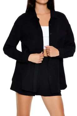 Cotton Poplin Shirt & Shorts Set