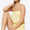 Cotton Strapless Romper