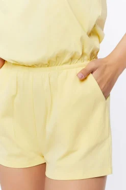 Cotton Strapless Romper