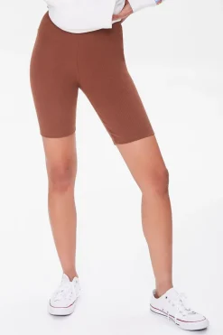 Cotton-Blend Biker Shorts