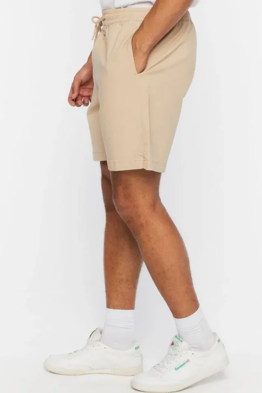 Cotton-Blend Drawstring Shorts