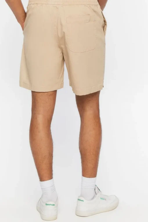 Cotton-Blend Drawstring Shorts