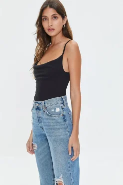 Cowl Neck Cami Bodysuit