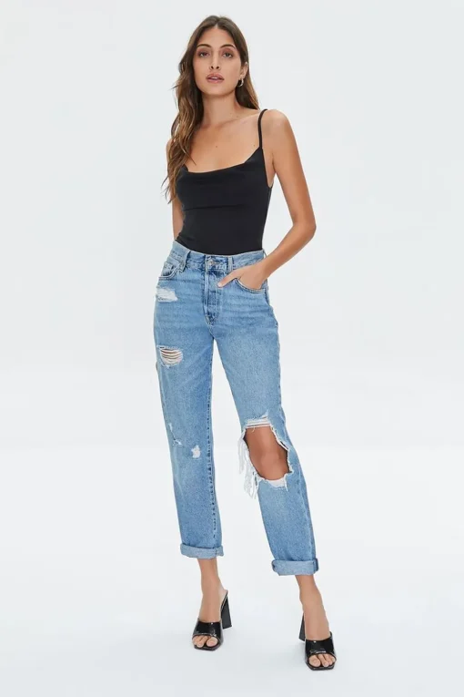 Cowl Neck Cami Bodysuit