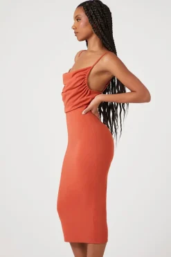 Cowl Neck Cami Slip Dress