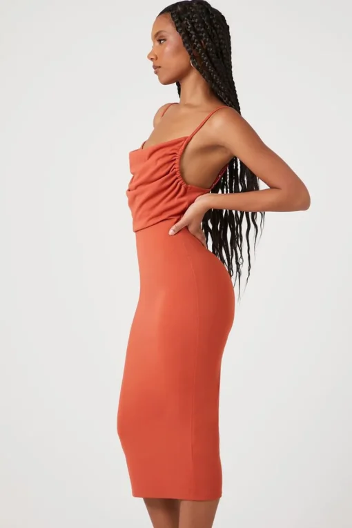Cowl Neck Cami Slip Dress