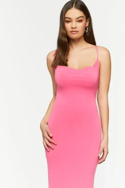 Cowl Neck Crisscross Maxi Dress