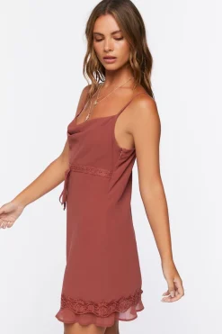 Cowl Neck Mini Dress