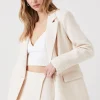 Crinkled Double-Breasted Blazer