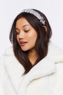 Crinkled Rhinestone Headband