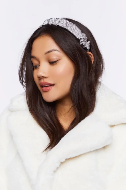 Crinkled Rhinestone Headband